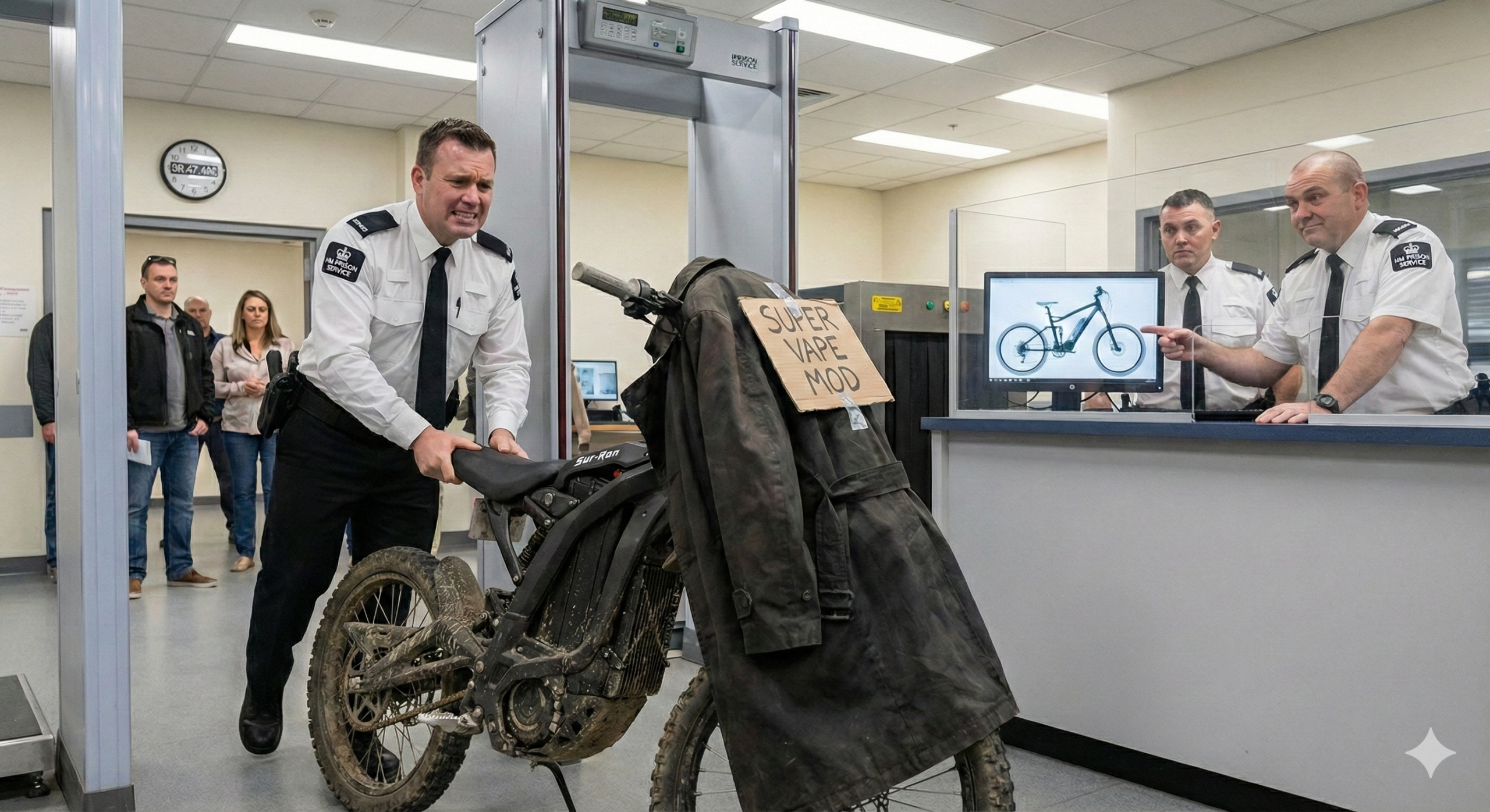 Prison Officer Smuggles E-Bike As ‘Really Heavy Vape’
